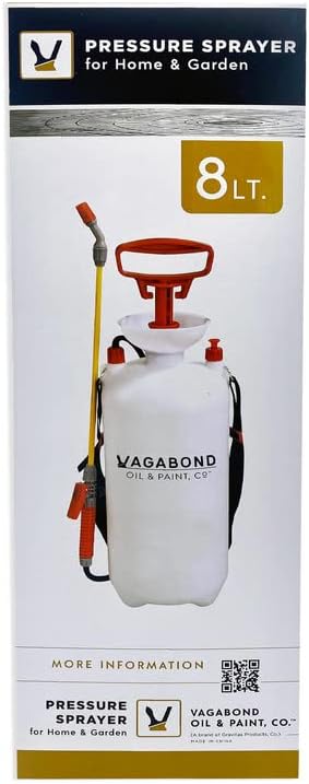 Vagabond Oil & Paint, Co - Premium 8 Liter Low-Pressure Pump-Sprayer