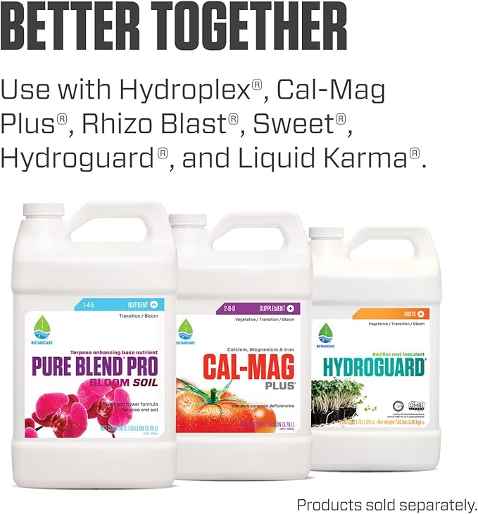 Botanicare Pure Blend Pro Bloom Soil, Nutrient for Fruit and Flowers, 1-4-5, 1 qt.