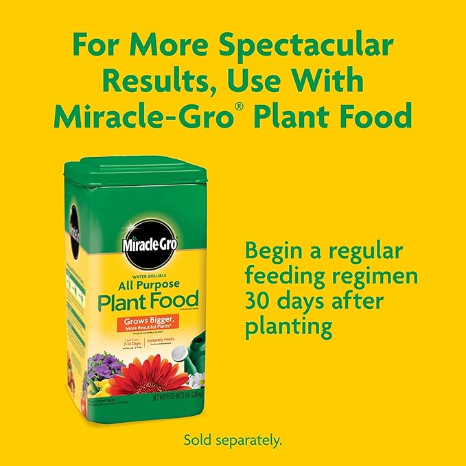 Miracle-Gro Potting Mix, For Container Plants, Flowers, Vegetables, Annuals, Perennials, Shrubs, Feeds for up to 6 Months, 16. qt., 2-Pack