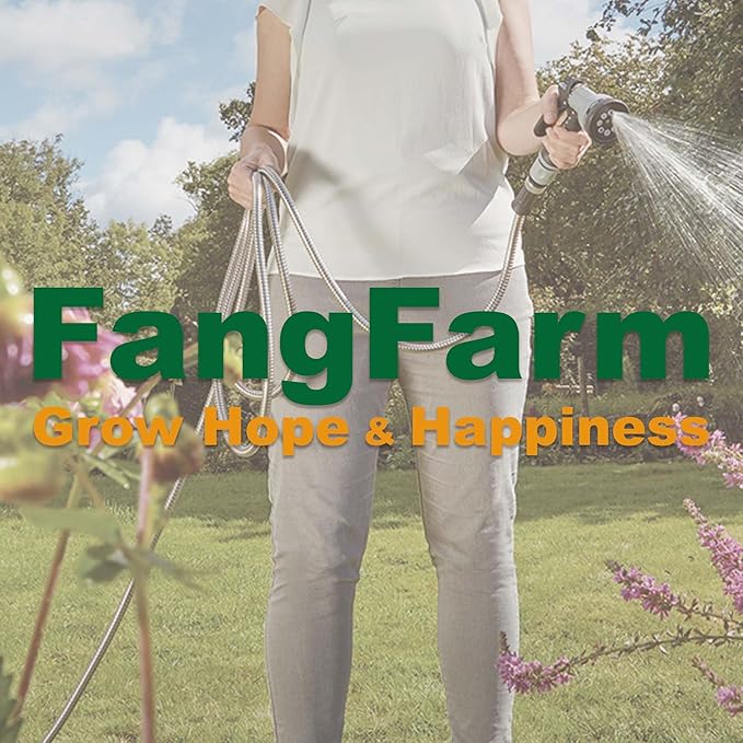 Stainless Steel Garden Hose: Durable Quality Metal with High-pressure Water Output for Gardeners(50FT)