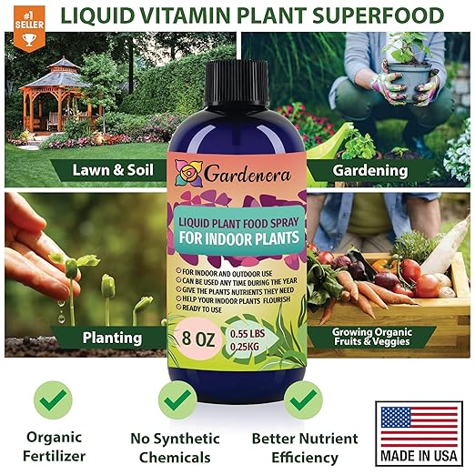 Plant Growth Superfood for Thai Constellation with 18 Vitamins & Minerals - Organic Plant Food Fertilizer - Micro-Fungi and Bio-Organisms for Monstera Plant Care & Growth Enhancement - 8oz