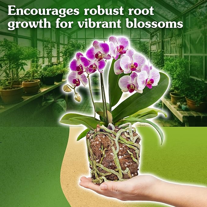 Orchid Potting Mix for Repotting - Pine Bark Mulch, Perlite Stone & Coco Fiber Natural Ingredients - Orchid Bark Potting Mix, Orchid Repotting Kit Drainage Indoor Potting Medium 2QT (8 Quarts)