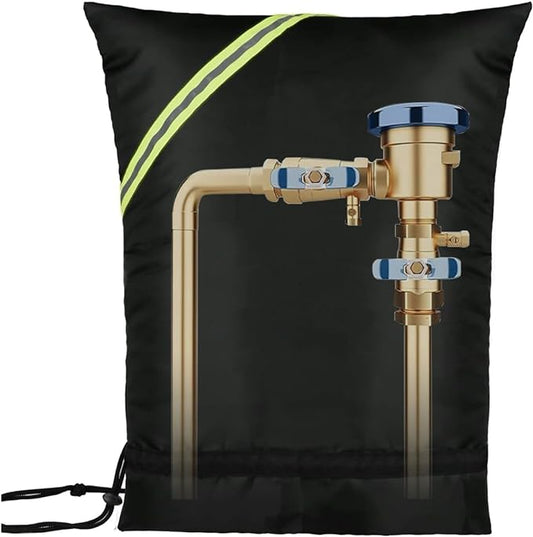 Backflow Preventer Insulation Cover, Irrigation Backflow Valve, Insulated Pouch for Winter Pipe Freeze Protection,Waterproof Sprinkler Valve System Cover for Snow, Sun Exposure