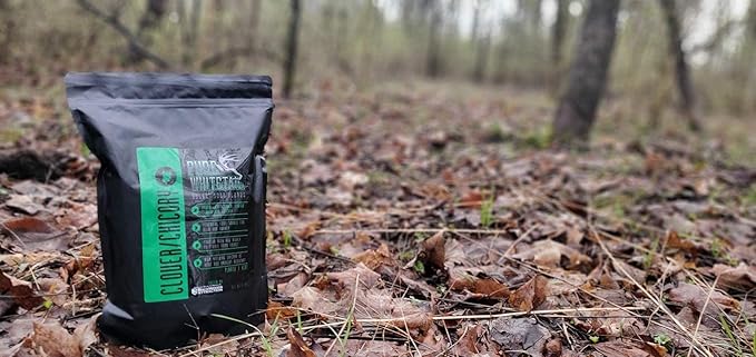 | Clover/Chicory | Select Seed Blends | All Season Whitetail Deer and Turkey Perennial Food Plot Seed | Drought Resistant | Easiest Turkey and Deer Feeders | Plants 1/4 Acre | 5 lb Bag