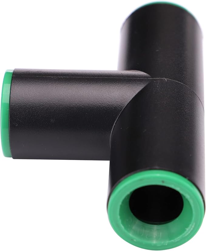 Raindrip 347G00UB Compression Tees, Loose, 1/2-Inch,Black, Green (Pack of 2)