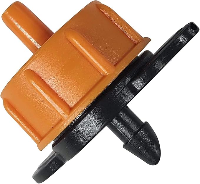 One Stop Outdoor (50-Pack) - 4 Gallons Per Hour Pressure Compensating Orange Drip Emitters - Premium Drippers for Drip Irrigation (4 Gallons Per Hour)