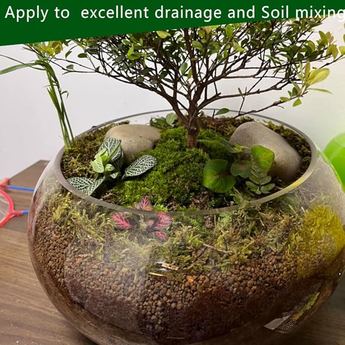Gardening Akadama Soil - Cactus, Bonsai, Succulent Soil Additives Landscaping Vase Fillings (3/8 inch, 10 QT)