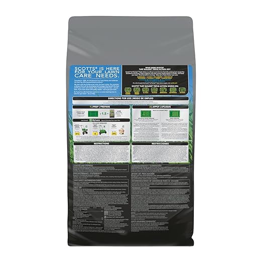 Scotts Turf Builder Triple Action1 - Weed Killer, Crabgrass Preventer, Lawn Fertilizer, 4,000 sq. ft. (2-Pack)