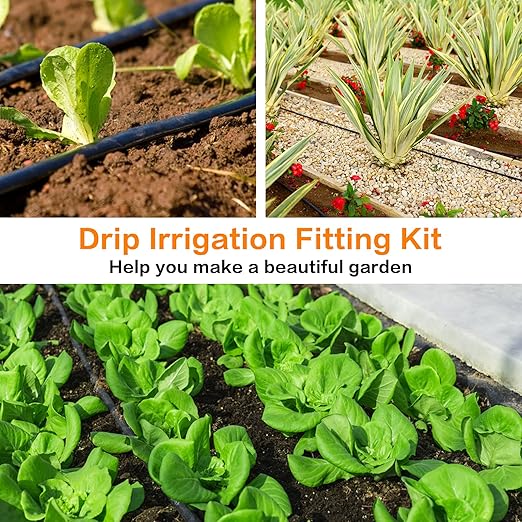 Drip Irrigation Fittings Barbed Couplings, 28 Pieces Drip Irrigation Coupler Connectors for 1/2 Inch Tubing, Drip Irrigation Tubing 0.600" ID 17mm Coupling Parts for Patio Lawn Garden Systems