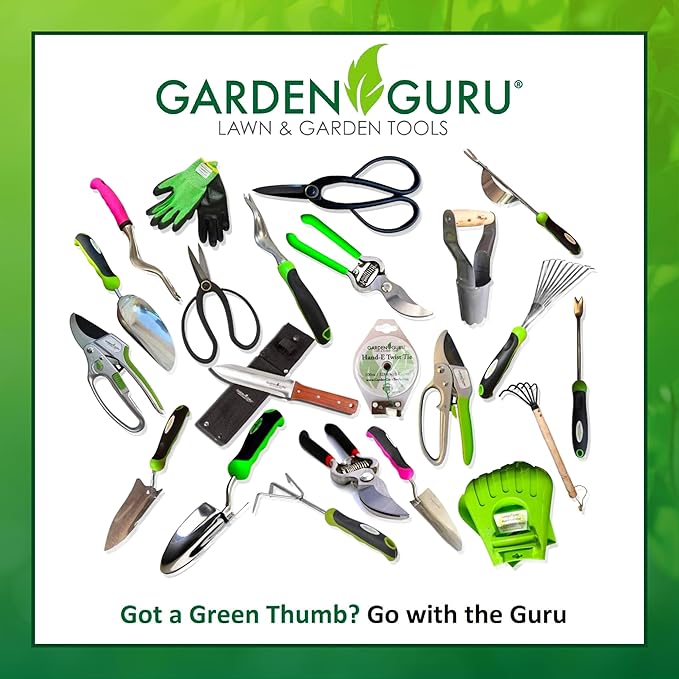 Garden Guru Hori Hori Gardening Knife for Weeding, Digging, Pruning, and Cultivating - Stainless Steel Full Tang Blade | Marks for Measuring Planting Depth (4 Pack)