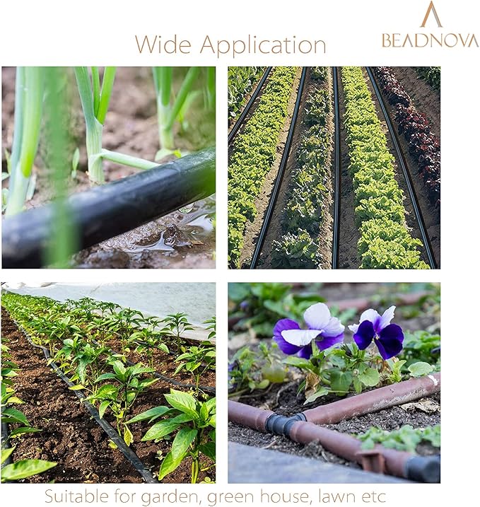 BEADNOVA Drip Irrigation Connectors 30 Pcs 1/2 Inch Barbed Connector Drip Line Plugs End Plugs Irrigation Connectors for 1/2 Inch Drip Tubing Water Tubing Gardening Irrigation Supplies (30pcs)