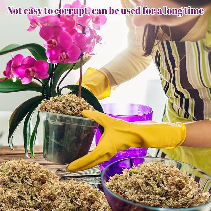 Legigo 5.3oz Premium Sphagnum Moss Potting Mix- Natural Succulent Carnivorous Plants Moss Dried, Plant Growing Medium for Orchid Succulent Sarracenia Orchid Gardening Plants Reptiles, 6 QT