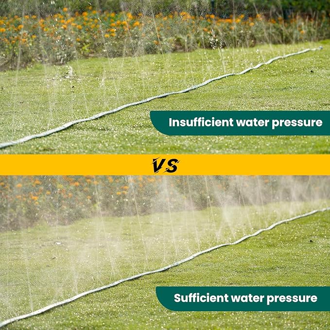 Sprinkler Soaker Hose 50ft for Garden Lawn, Watering Hose with Holes, High-Efficiency Water-Saving Garden Irrigation System, Drip Hose Sprinkler