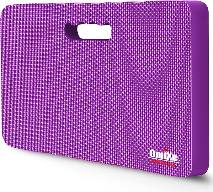Extra Thick Kneeling Pad Comfy Foam Kneeler Mat Garden Knee Pad Cushion for Gardening Planting Yard Work Prayer Yoga Mechanic Exercise Workout Baby Bath 18 x 11 x 1.5 Inch Large Purple 1 Pack